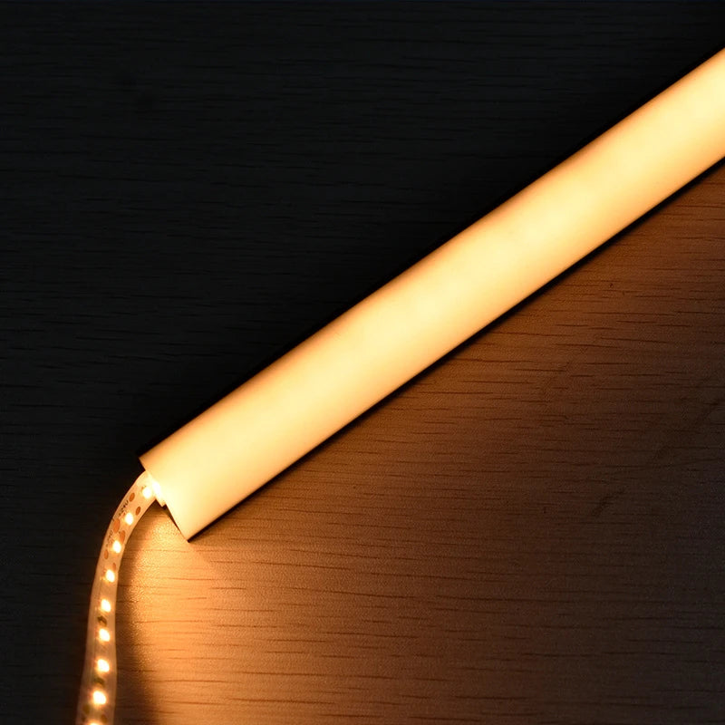 V-Shaped LED Neon Rope Lamp Flexible Silicone Tube Diffuser Channel DC12V Waterproof Cabinet Stair Corner Decor Neon Strip Light
