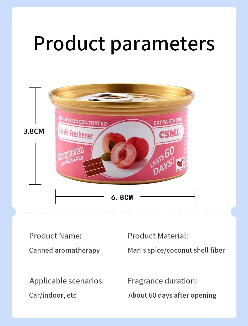Best-selling Wooden Block Canned Car Aromatherapy Fragrance Paste Deodorizing Air Freshener High-end Solid Perfume