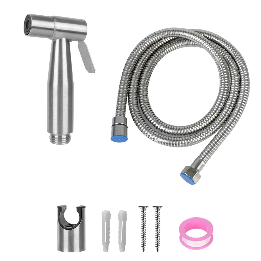 Bidet sprayer set For toilet shower head For Bathroom hand sprayer Handheld self cleaning Hand Bidet faucet Stainless Steel