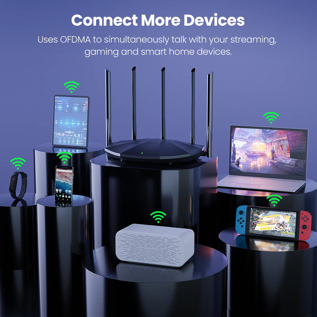 WiFi 6 Router AX3000 Gigabit Wireless Repeater Tenda 2.4G 5Ghz Gigabit WIFI6 AX1500 Extender Network Tenda AC1200 Wifi Booster