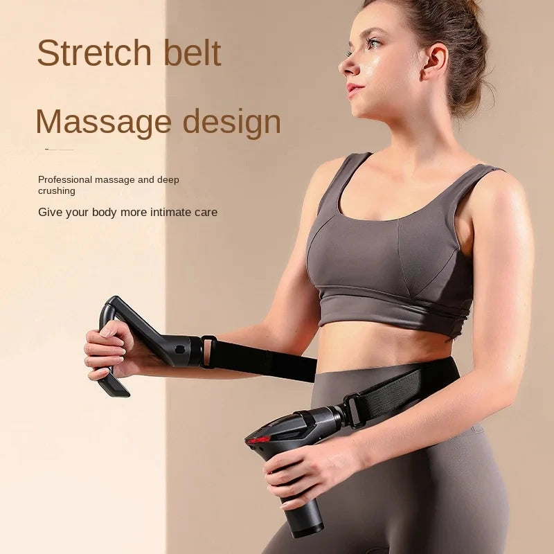 Hot Selling Long-handle Electric Massage Gun Multifunctional for Muscle Relaxation Deep Tissue Percussion