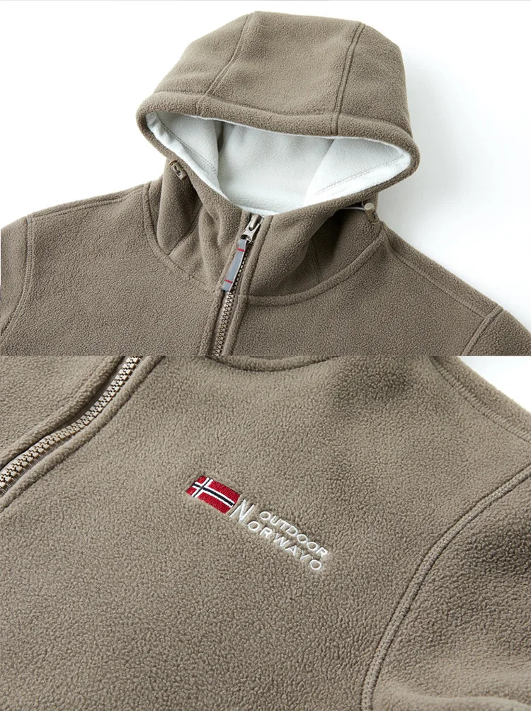 New Winter Men Hooded Polar Fleece Jackets Warm Coats High Quality Men Outdoors Winter Coats Fashion Loose Down Jackets Size 3XL