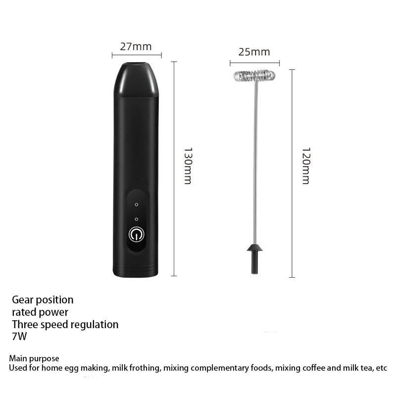 Wireless Electric Milk Frother Handheld Egg Beater Foamer Coffee Maker Electric Blender Mixer Mini Portable Blender Kitchen Tool