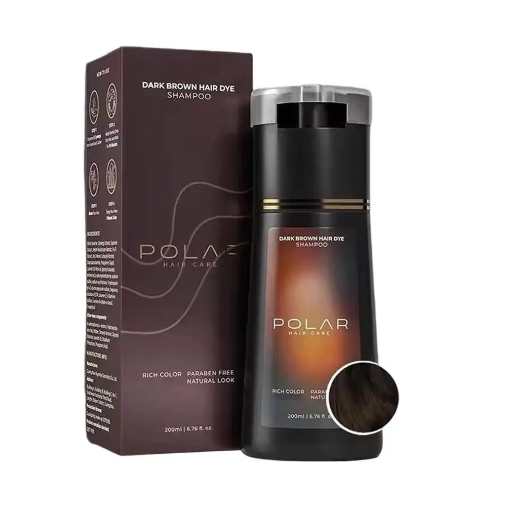 Hair Dye Shampoo Semi Permanent Hair Color Shampoo For Gray Hair Cover Women Men Black Brown Purple  Home Hair Dye Kit