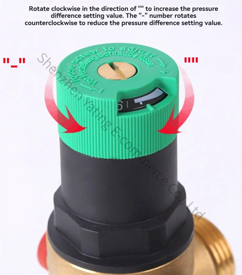 2026　DN15 Pressure Reducing Valve Brass Double Union Pipe Factory Water Pressure Reducing Pressure Stabilizing