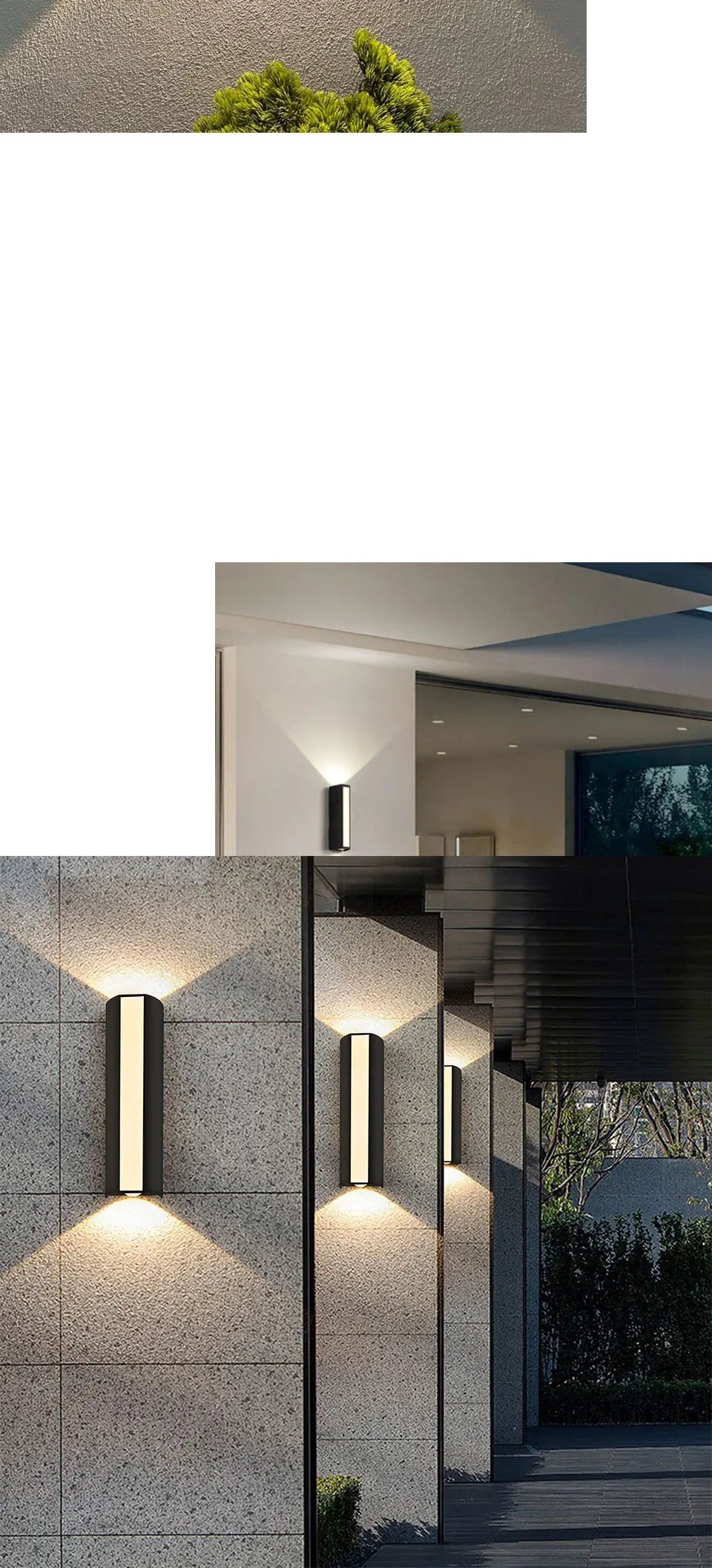 Outdoor LED Wall Light 6W IP66 Waterproof Lamp Warm White Cold White Exterior Wall Mounted Lighting for Home Decor
