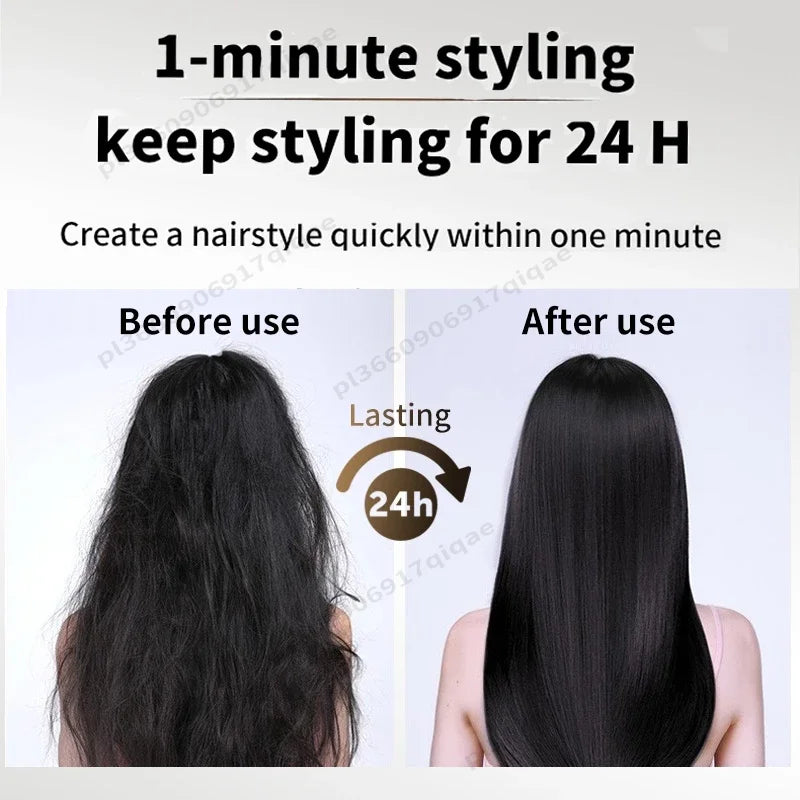 SenCiciMen 2-IN-1 Hair Straightener Hair dryer Negative Ion Flat Iron for Less Frizz Shiny & Smooth Hot Styling Tools  for Wigs