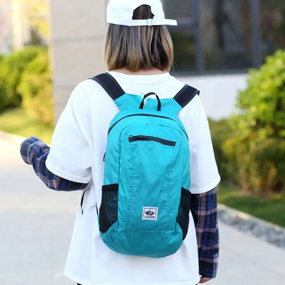 Large Capacity Foldable Backpack Folding Waterproof Mountaineering Bag Sports Knapsack Oxford Cloth Lightweight Nylon Bag Hiking