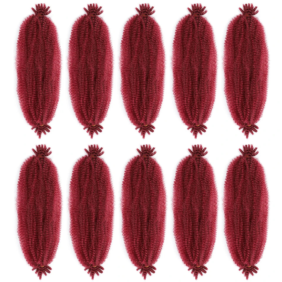 1-8 Packs Afro Twist Hair#4 30 350 12 16 inch Springy Marley Twist Braiding Hair Pre-Separated Kinkys Bulk Hair for Locs Crochet