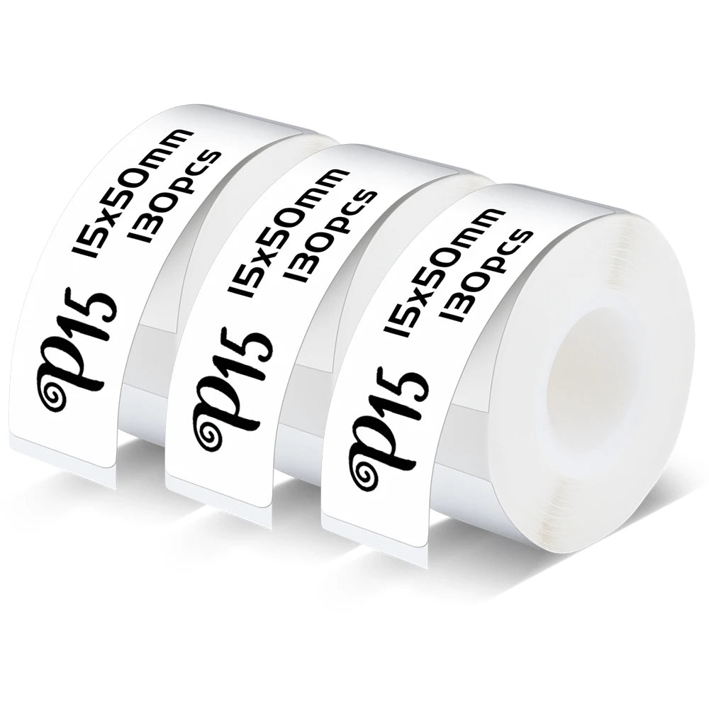 Thermal Label Printer Marklife P15 Labeling Machine Mini Printer Wireless Bluetooth Label Maker or 3PK Adhesive Label Tape