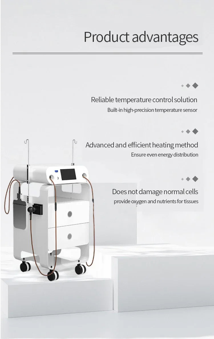 448KHz CET RET INDIBA Tecar Physical Therapy Physiotherapy Diathermy Pain Management Machine