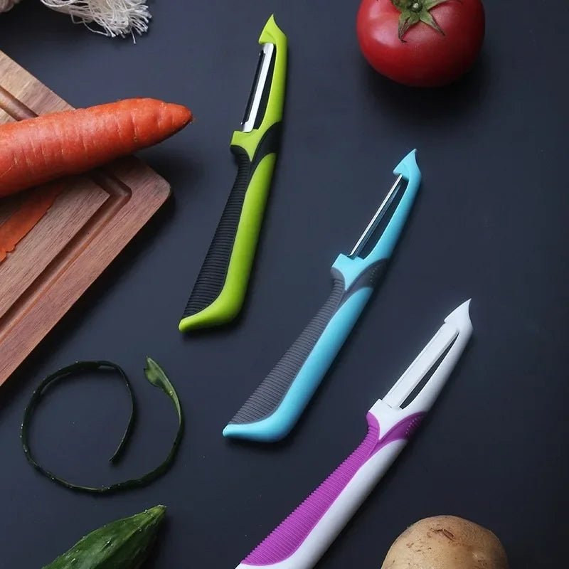 Reusable Kitchen Gadgets Stainless Steel Peeler Fruit Vegetables Cutter Peeling Knife