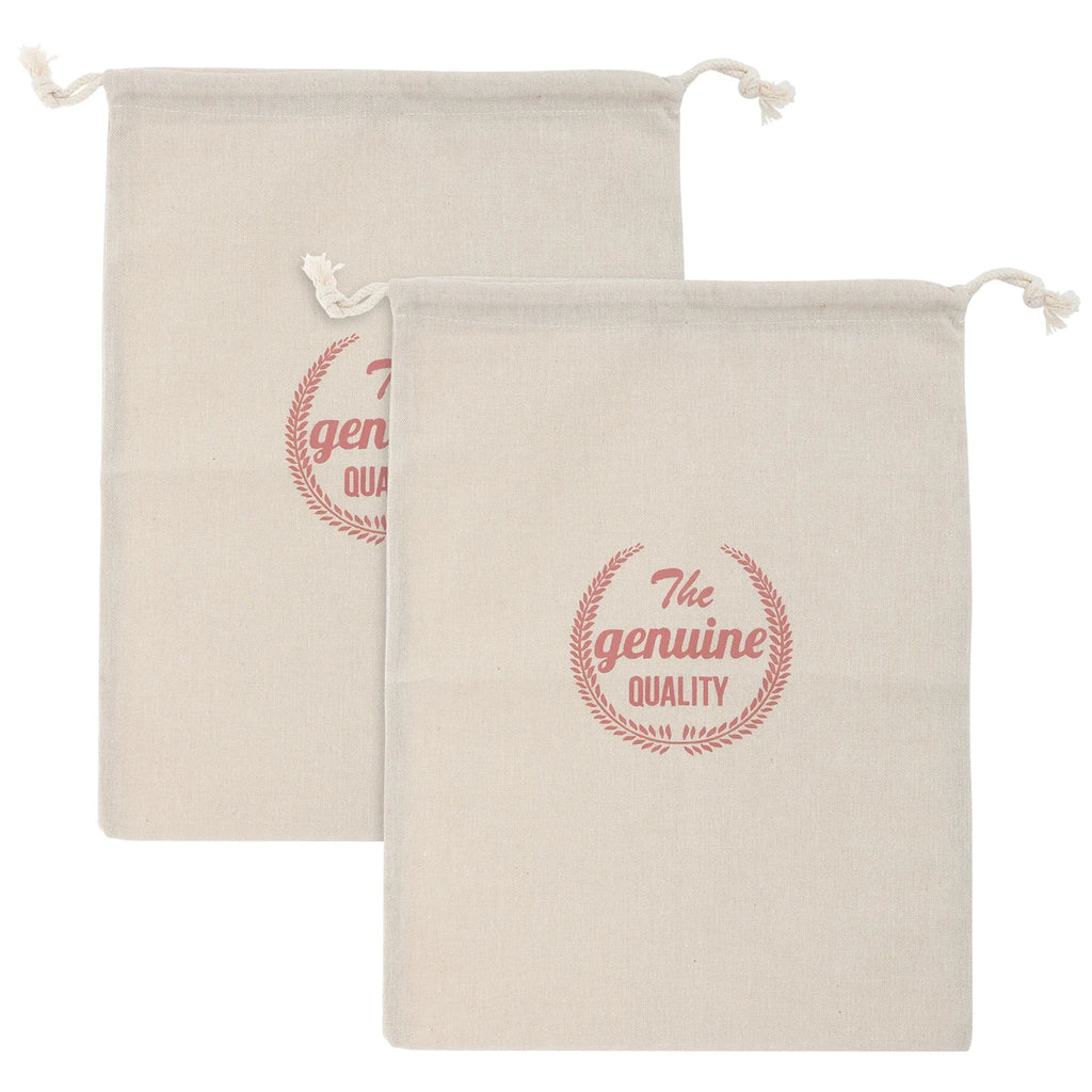 2 Pcs Bread Bag Reusable Cotton and Beeswax Sourdough Bag Multifunctional Portable Bread Sack for Home Picnic Traveling Daily