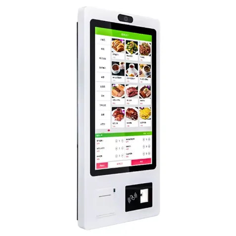 Wall-Mounted 21.5/23/27/32-Inch Touch Screen Self-Service Payment Ordering Kiosk For McDonald's & KFC With Queue Management SDK
