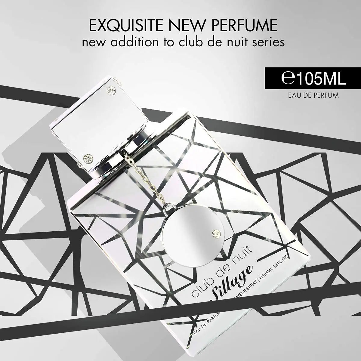 Club De Nuit Sillage for Unisex Eau De Parfum Spray, Long-Lasting Floral Woody Musk, Fresh Citrus Ginger & Rose, Unisex Spring Summer Scent, Everyday Luxury