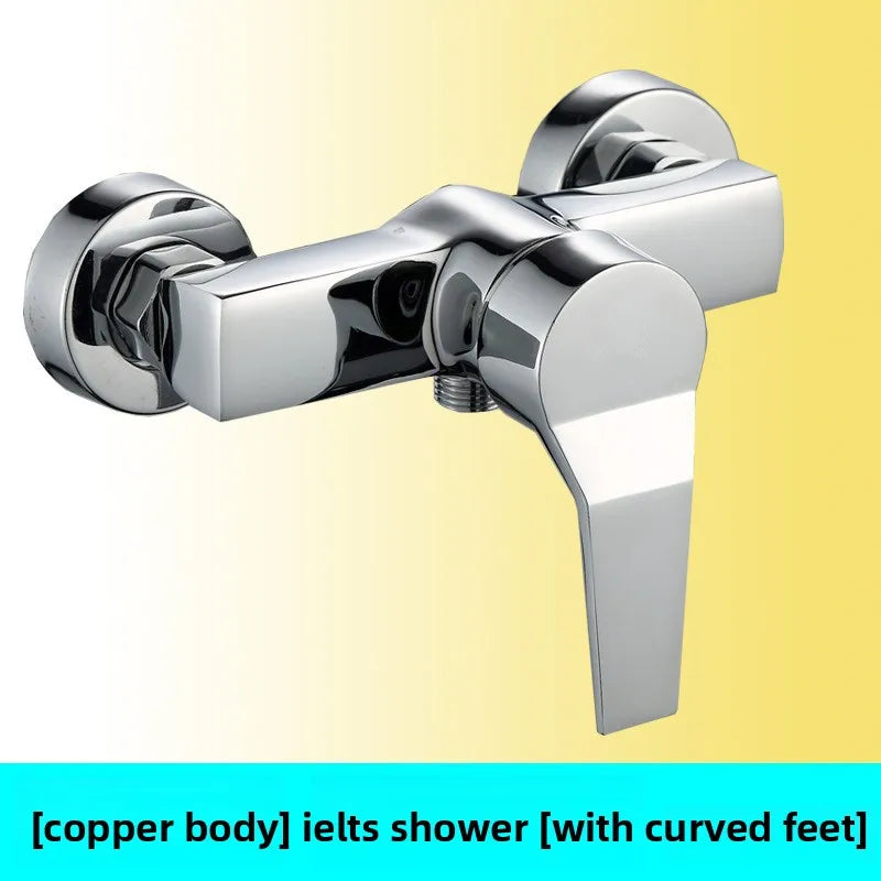 Brass Shower Faucet Mixer Valve Set with Shower Head and Hidden Switch for Bathroom Hot and Cold Water Tap  Bath