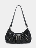 Spicy Girl Y2K Wasteland Style Vintage Leather Shoulder Armpit Bag 2025 Spring Hot Selling Maillard Style Retro Style Small Bag