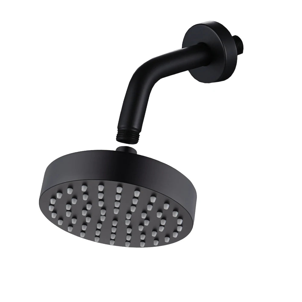 6 Inch Shower Head High Pressure Magic Rainfall  With 360 Adjustable Swivel Ball Joint with Filter Solid Stainless Steel.