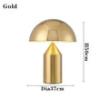 Oluce Atollo Lamp Modern Creative Mushroom Lamp for Bedroom Study Living Room Decoration Gold White Black Bedside Table Lamp