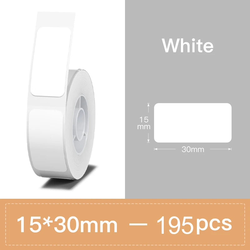 Niimbot Transparents Clear Pure White Thermal Label Sticker Paper Roll Self-Adhesive Barcode Price Name Printing for D11 D110