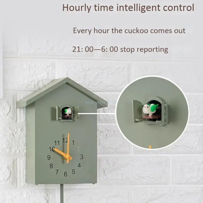 2025 New Modern Plastic Bird Cuckoo Design Wall Hanging Clock Wall Art Home Decoraton Modern Brief Decoration