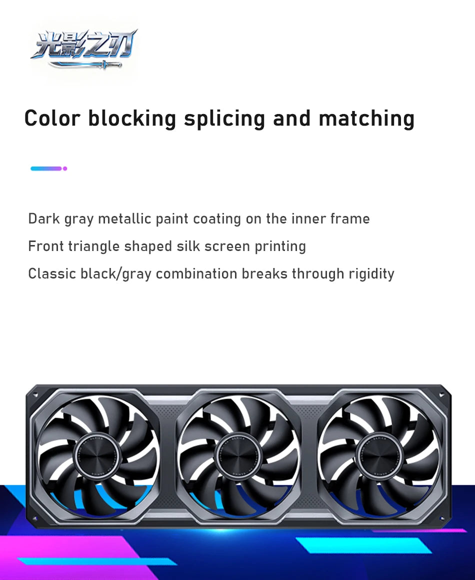 JONSBO XA-120/240/360 PC Case Fan Three Sided Mirror 5V/3Pin ARGB Fan Integrated Cold Exhaust Cooling Fan