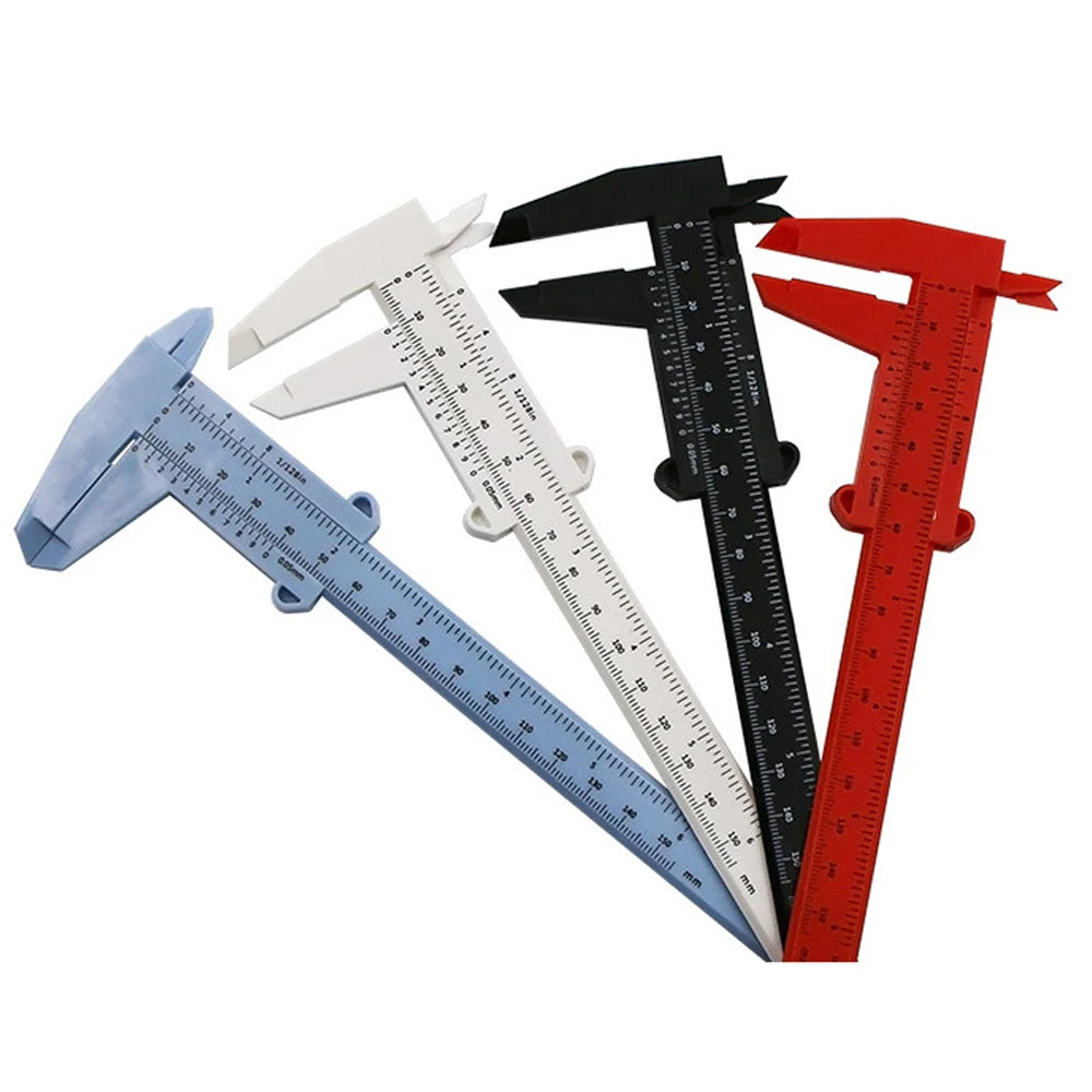 Microblading Eyebrow Design Tools 0-150mm Vernier Calipers Double Rule Scale Plastic Ruler For PMU Eyebrow Measuring Tools Use