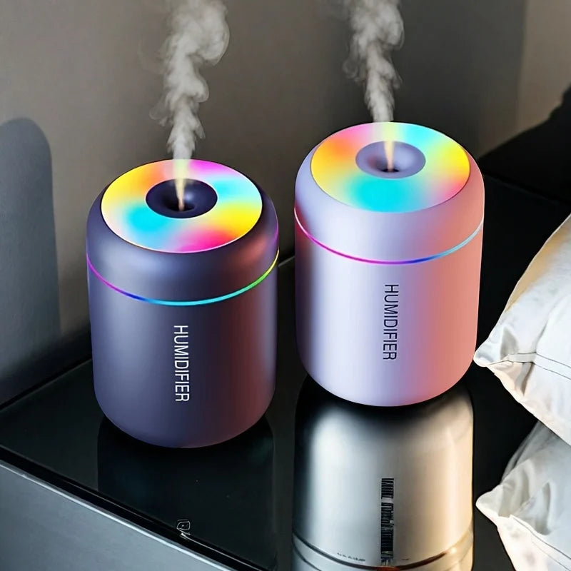 Air Humidifier Aromatic Diffuser Aromatherapy Spray Lamp Suitable for Automotive Household Bedroom Colorful Atmosphere Lights