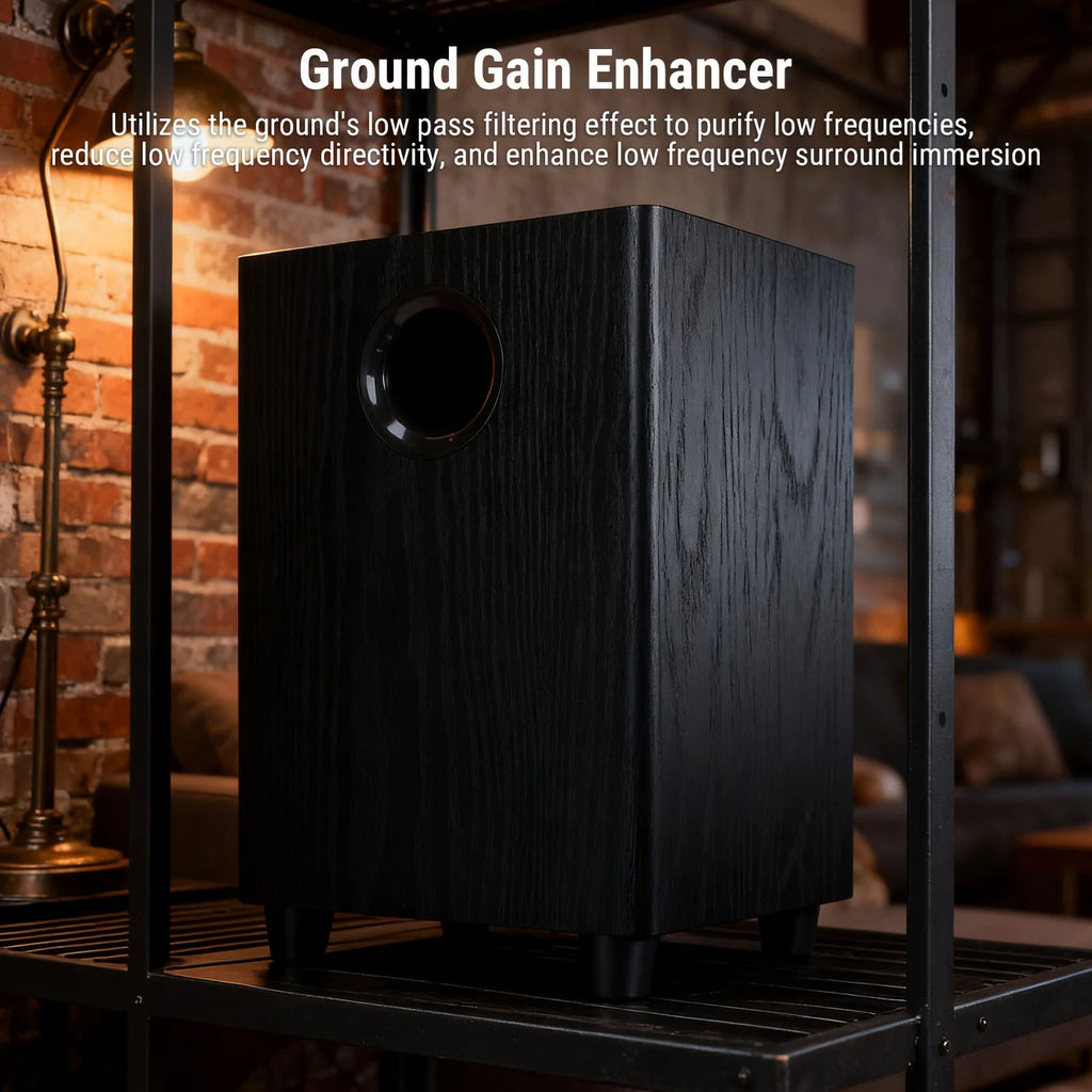 100W Home Subwoofer 6.5 Inch Independent Passive Subwoofer Speaker Plug and Play for Home Theater Party Home  Bass Woofer