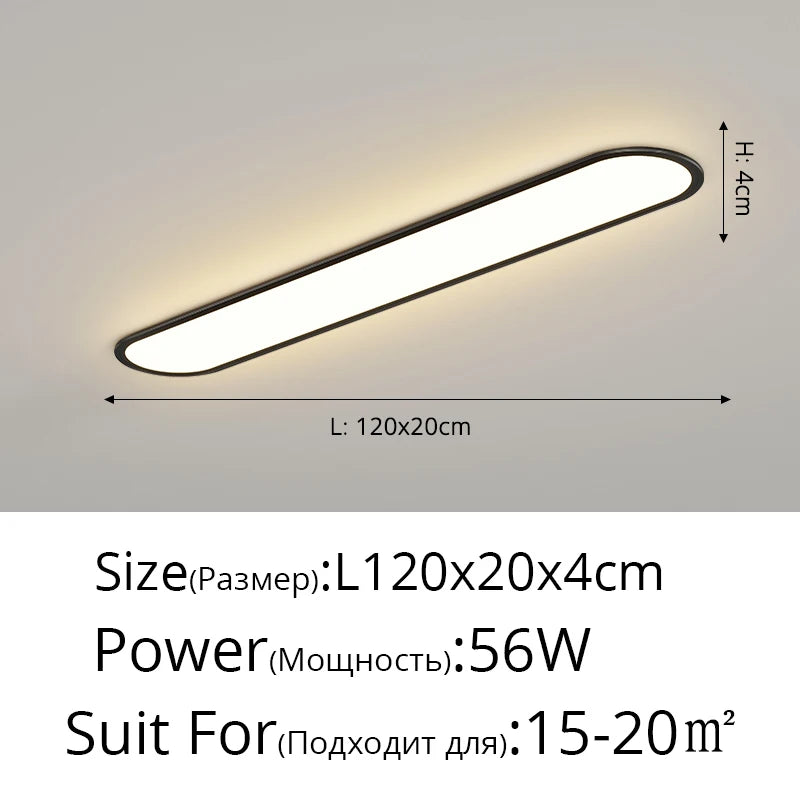 Led Ultra-thin Ceiling Light Long Corridor Aisle Lamp Home Balcony Lamps Simple Cloakroom Bedroom Porch Indoor Lighting Fixtures