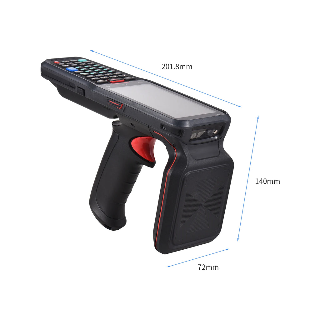 CHWEIDA 4 inch Full Keyboard Handheld Android PDA 1D 2D QR Code Barcode Scanner UHF RFID Reader Data Collector Terminal