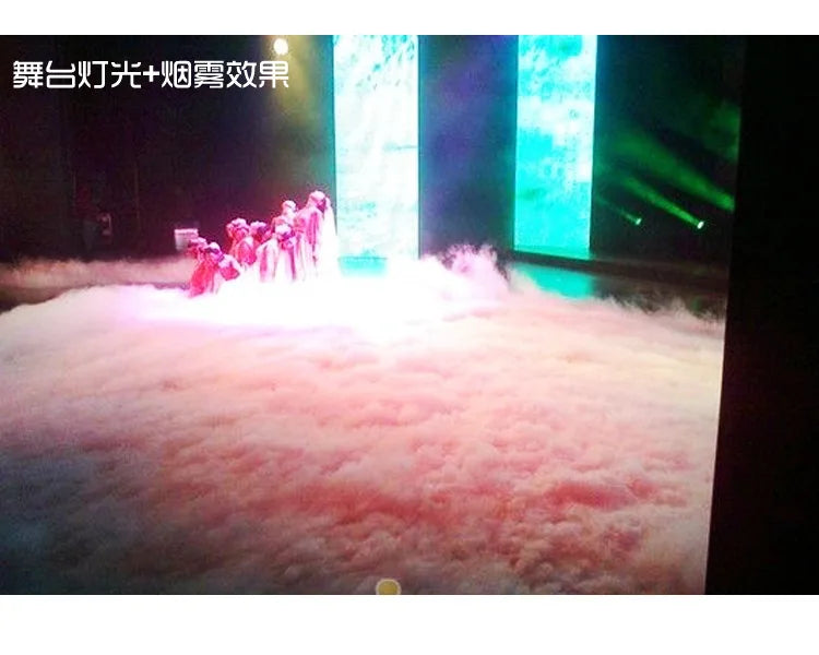 1500W DMX512 Ground Fog Machine Stage Wedding Low Lying Smoke Replaces Dry Ice