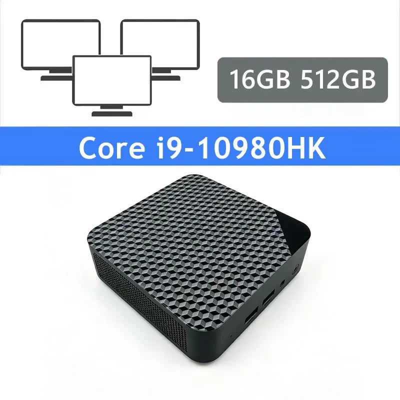 NEW Mini PC Intel Core I9 10980HK PC Gaming Computer 8/16GB RAM 1TB 2TB M.2 SSD WiFi 6 BT5.2 4K HD Portable Desktop Pc