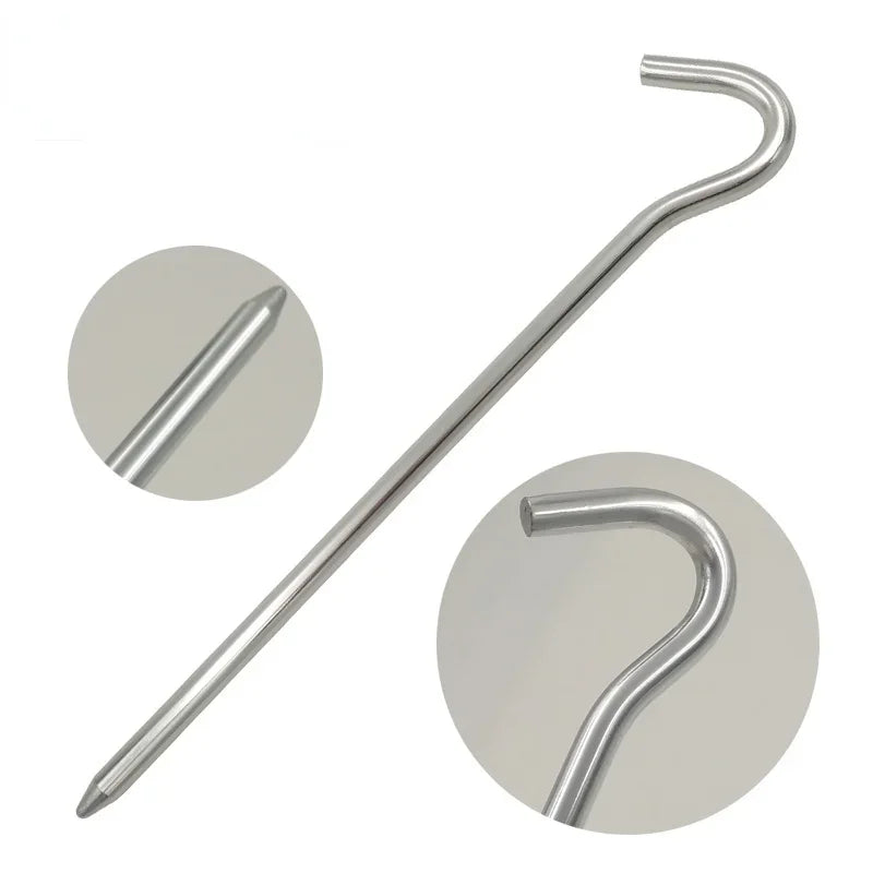 10 Pcs/Lot 18cm Tent Pegs Aluminum Round Tent Stake Alloy Tent Pegs Outdoor Nails Tent Accessories