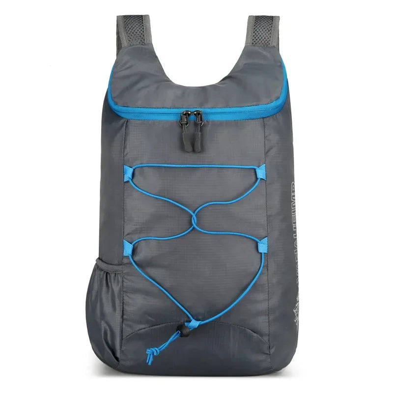 Multifunctional Outdoor for Camping Hiking Travel Folding Backpack High Density Lightweight Waterproof Nylon Fabric Sports Bag