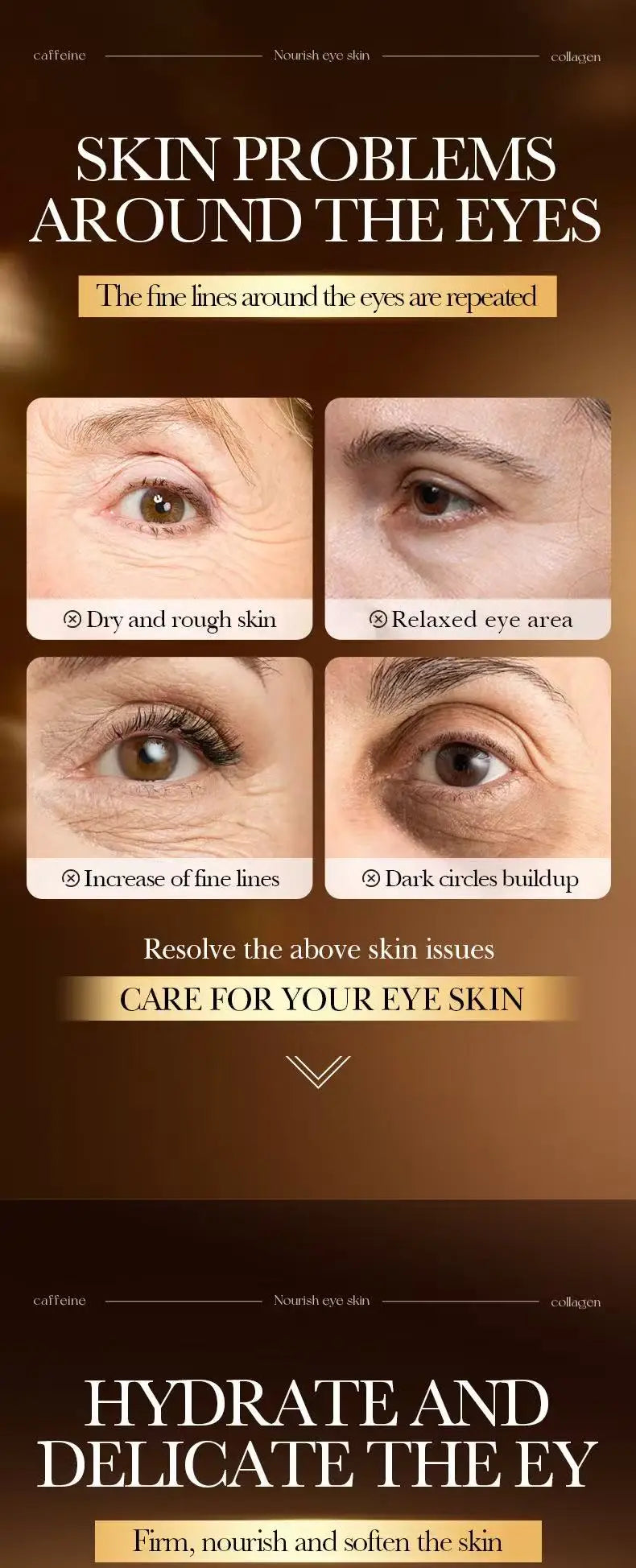 60 pieces of SADOER multi combination collagen eye mask, anti dark circles, eye bags removal, moisturizing, firming, eye patch,
