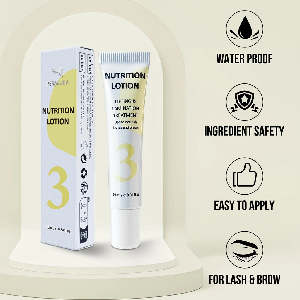 PERMANIA Eyebrows Lift Lotion Single Bottle Brow Lamination Perm Cream 1#2#3 Lotion Emulsion Eyelash Lifting Makeup Tool