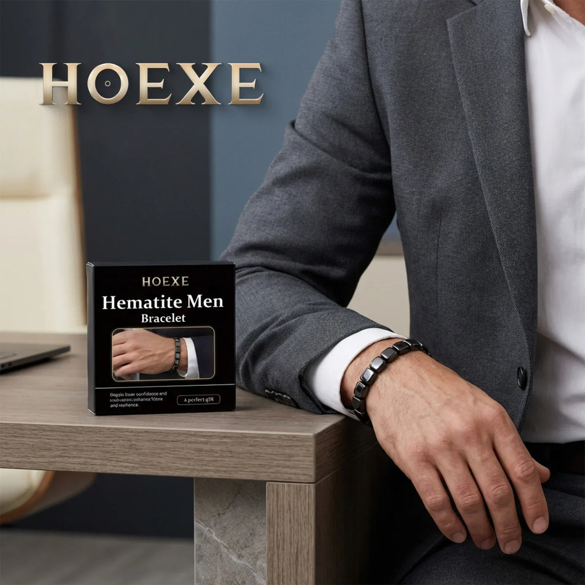 2026 HOt ematite Men's Bracelet: Everyday Work and Date Accessory, Low-Key Jewelry, Versatile and Minimalist Wristwear