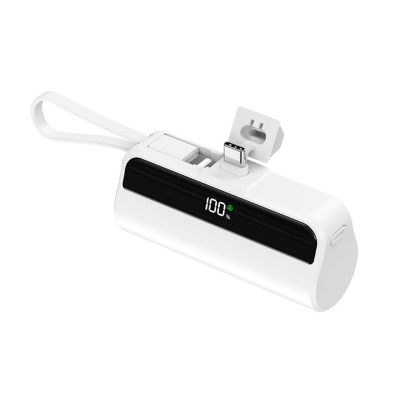 Portable TypeC Power Bank Case Quick 22.5W Charging Power Bank Shell 1 Slot 18650 Battery Power Bank Case(Not Include Battery)