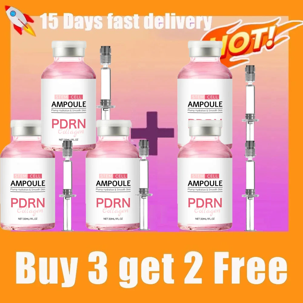 Stem Cell Ampoule Essence, Pink PDRN Ampoule, Collagen Moisturizing Anti-Aging Essence