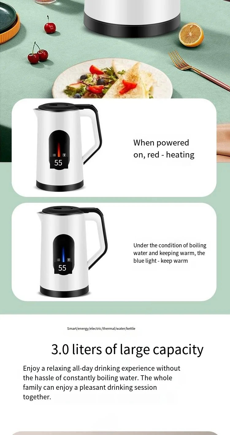 Best-Selling Custom Electronic Home Electric Kettle Factory Wholesale Automatic Power-Off Feature for Household Use