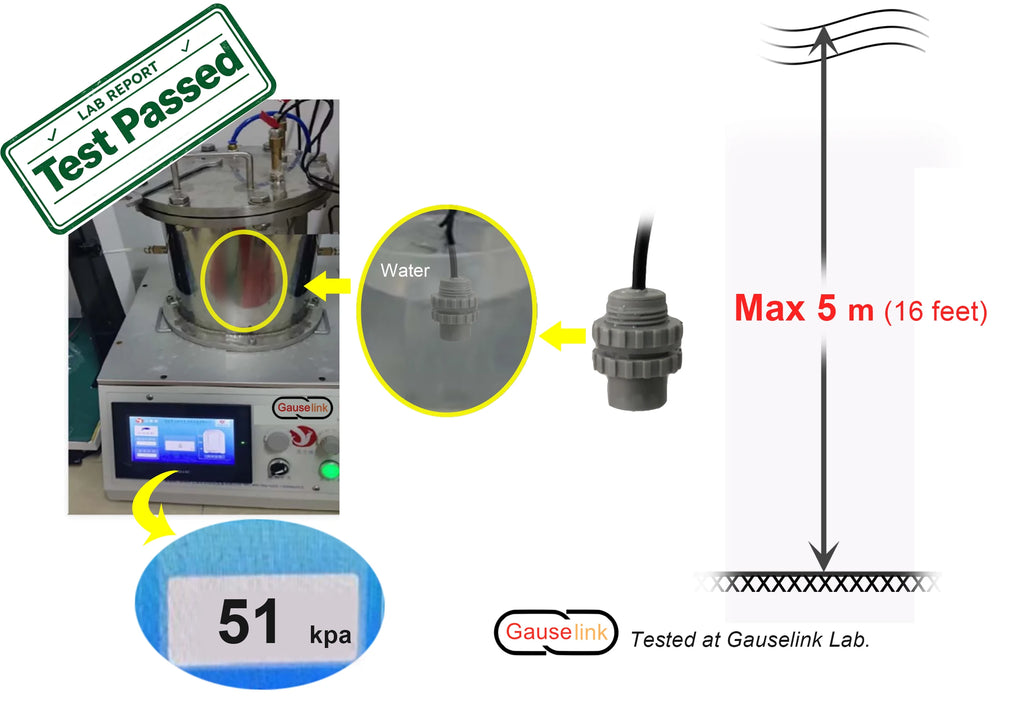Underwater Ultrasonic Sensor Module Probe Ultrasound For Depth Distance Measurement Obstacle Avoidance IP68 Range 5 - 200cm