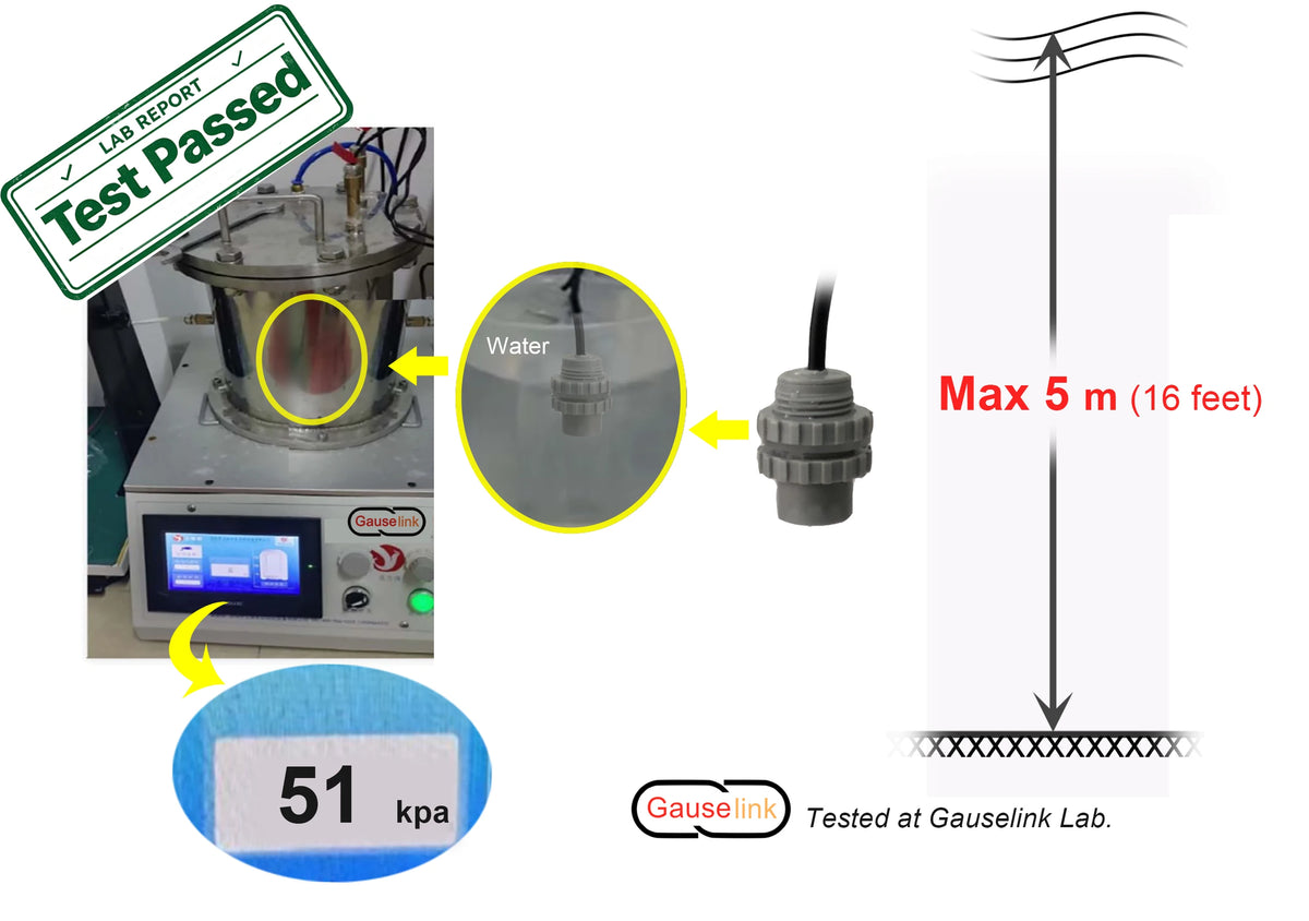 Underwater Ultrasonic Sensor Module Probe Ultrasound For Depth Distance Measurement Obstacle Avoidance IP68 Range 5 - 200cm