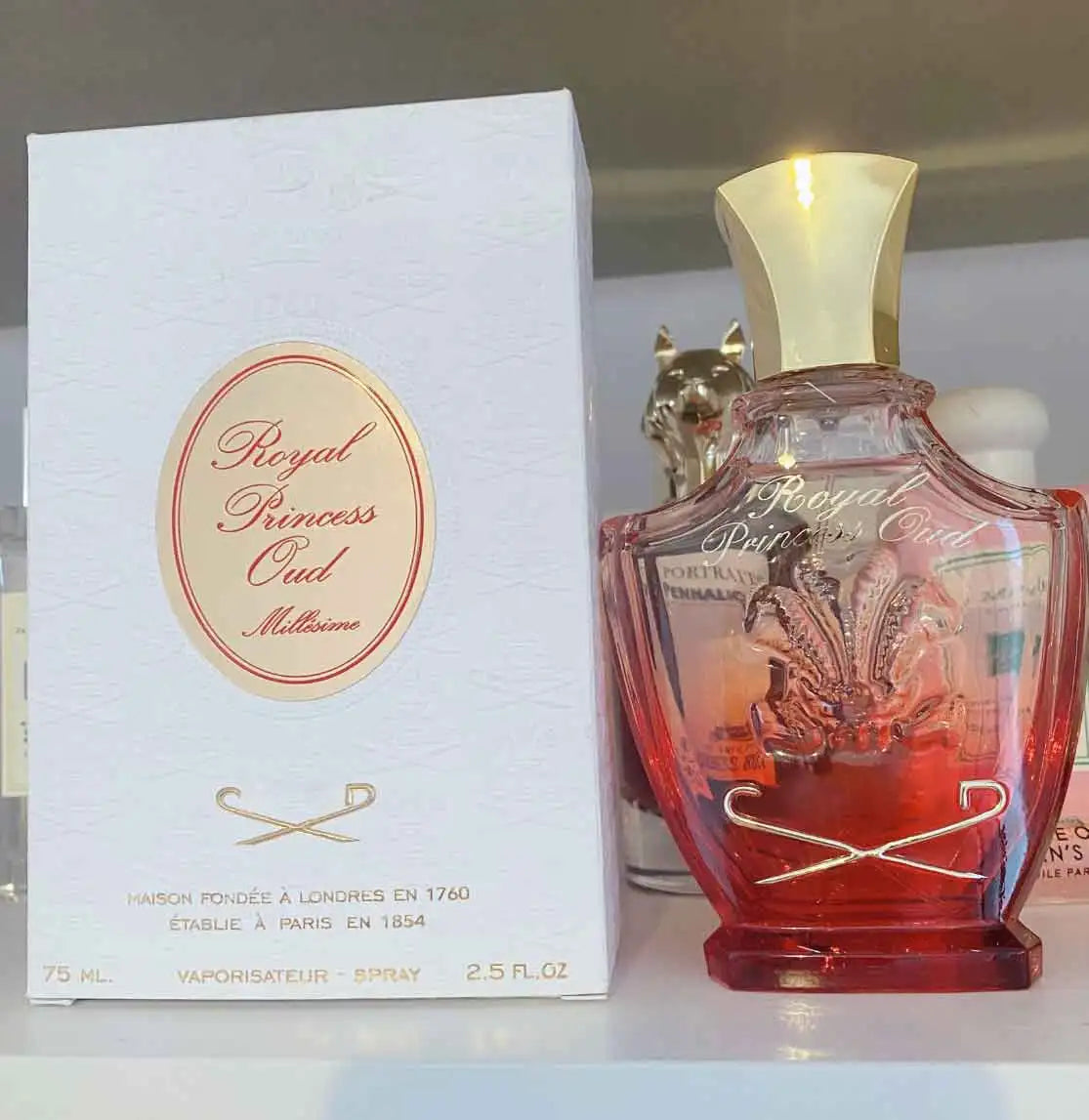 Royal Princess Oud Ebony Perfume, Floral Amber Tone, Ladies' Perfume, 7.5ml  2.5oz, Lasting Fragrance, Raspberry, Jasmine, Ebony, Patchouli, Daily Commuting Fit, Suitable For Birthday And Anniversary Gifts.