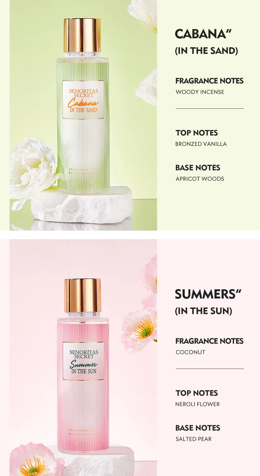 Thai Flower Fruit Perfume Vanilla Fragrance for Women Long-lasting Date Scent Good Girl Parfume Body Spray Floral Mist 250ml