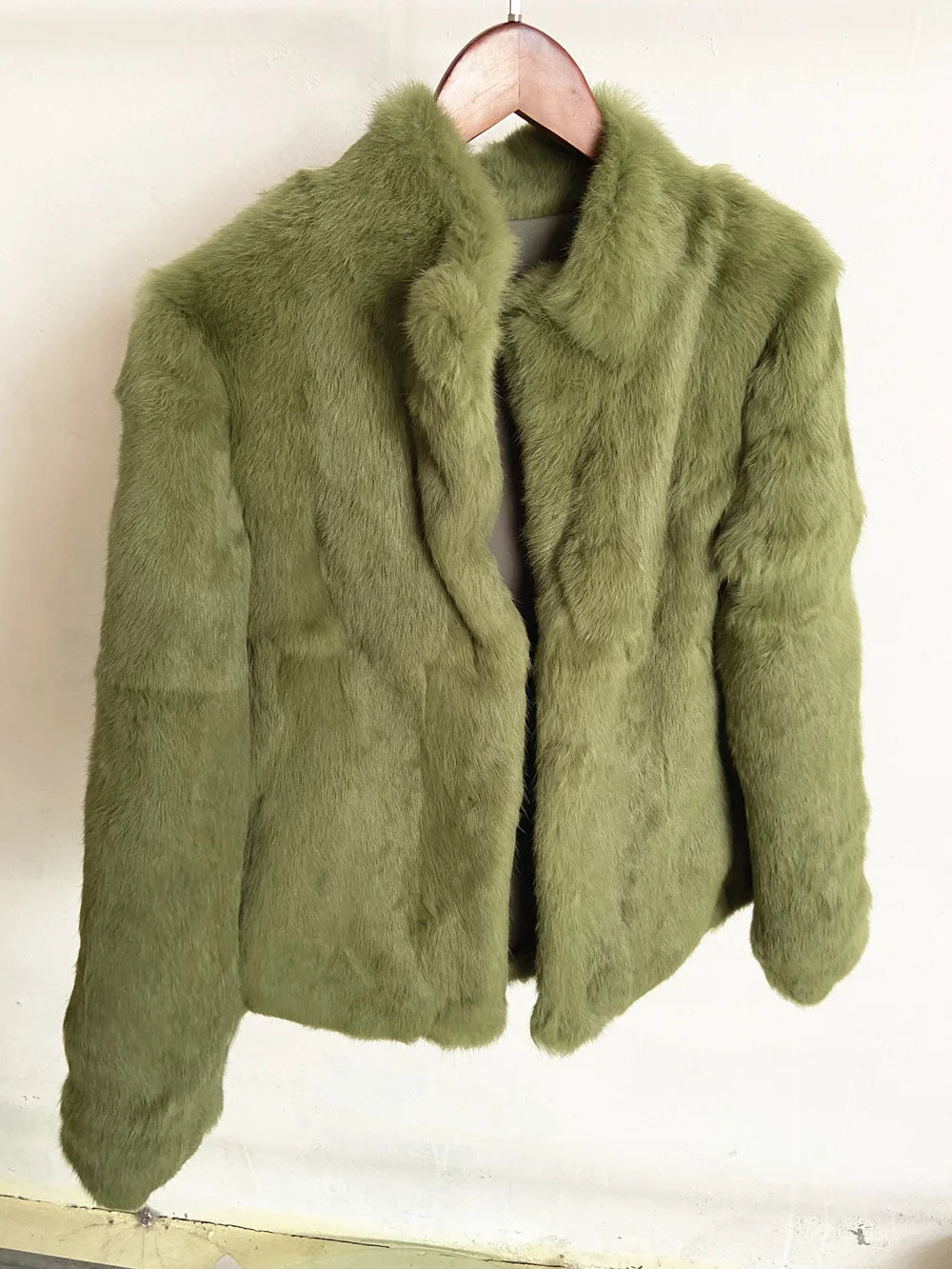 Natural Rabbit Fur Coat Women Winter Jacket Real Leather And Fur Bolero Women's Clothing Female Outerwears With 2025 Black Cold