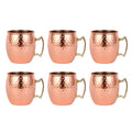 1-6PCS Cocktail Wine Cup Moscow Mule Mugs Stainless Steel Copper Plated Juice Beer Cup Coffee Mugs Bar Champagne Party Drinkware