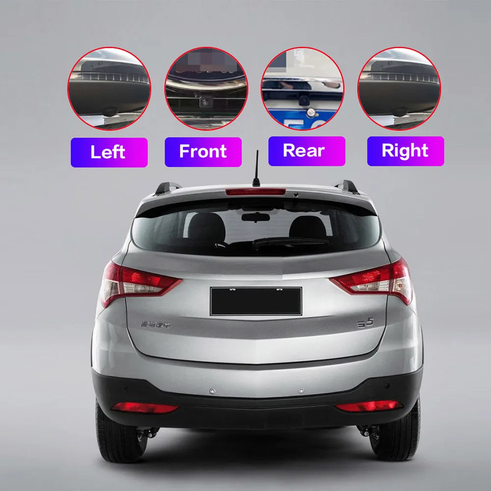 Smartour Universal 3D 360 4 Camera AHD 1080P 720P Car Surround View Camera System Reverse Camera For Android Radio Stereo Player