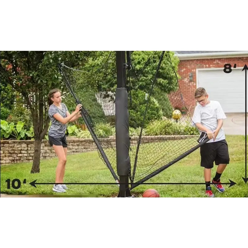 Basketball Yard Guard Rebounder Foldable Defensive Net System