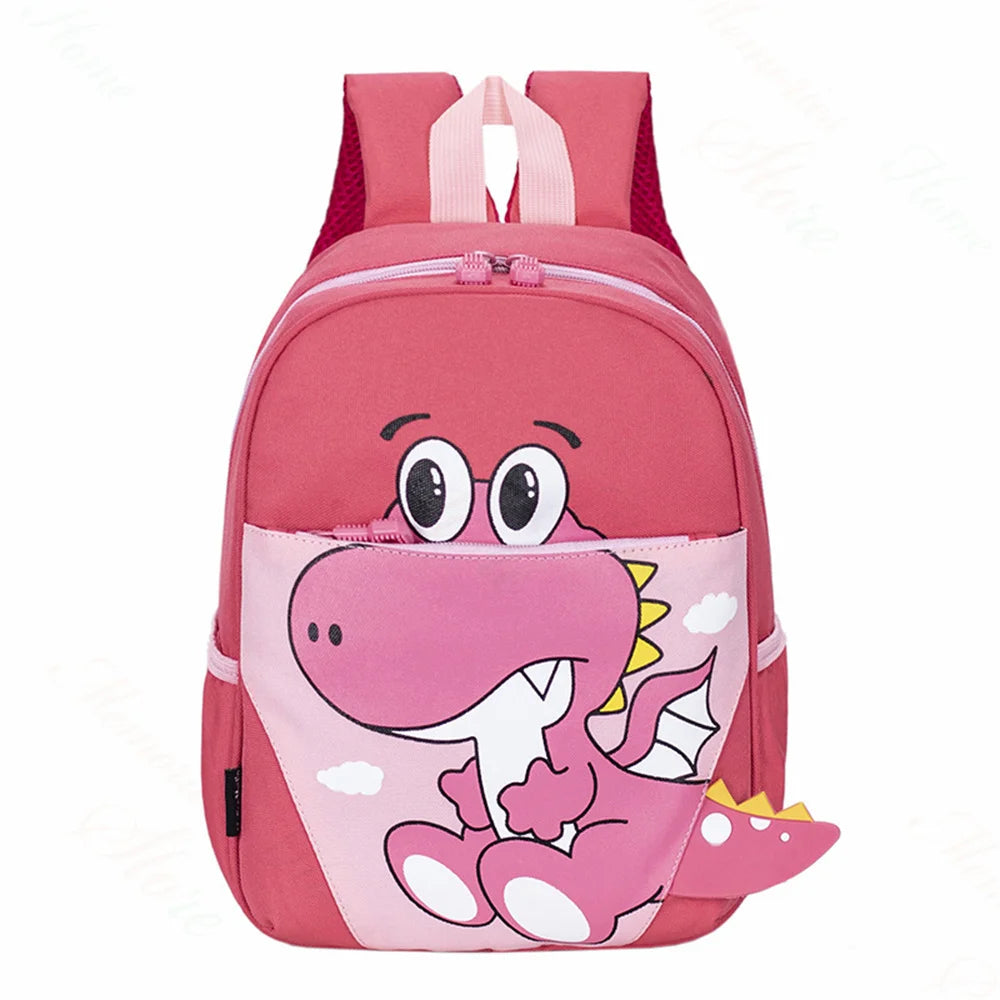 2023 New Kindergarten Backpack Personalized Name Children's Cartoon Dinosaur Cute Backpack Customized Children's Day Gift Bags
